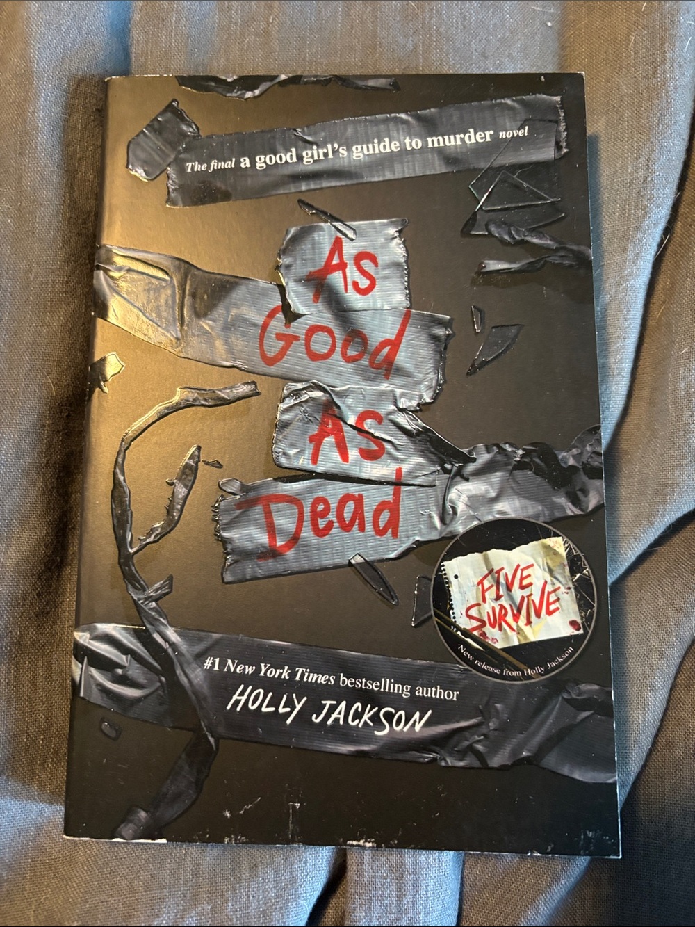 As Good As Dead by Holly Jackson - Black Cover with Red Text